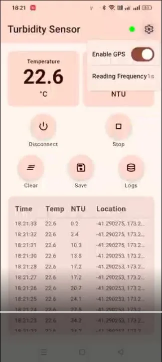Kotlin Android sensor app UI